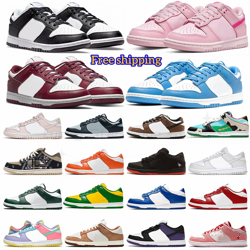 

Triple pink UNC Casual Shoes for men women for Panda sneakers Syracuse Grey Fog blue University Red Varsity white black Green womens sports trainers 36-47, #14 candy36-40
