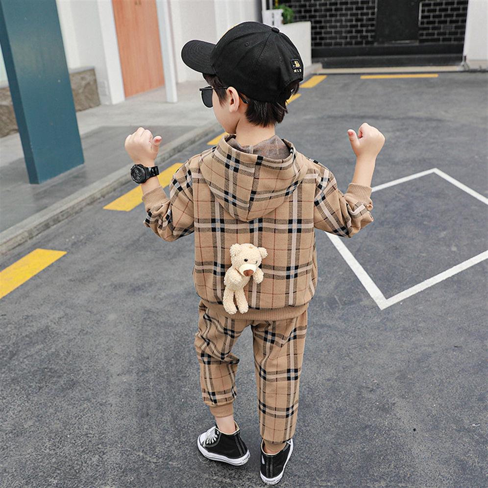

Kids Hoodie Boys Designers Clothes Baby Boy Clothes Kids Clothing Tracksuits Clothing Set Long Sleeve Sport Suit JacketLong Pants328b, Khaki