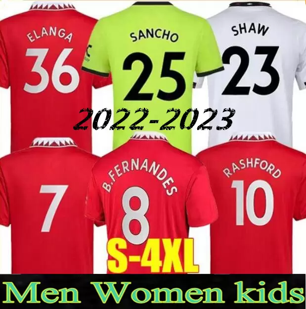 

Soccer jersey New adult Man Men kids kit 2022 SANCHO CAVANI UTD VAN DE BEEK MANCHESTER B. FERNANDES RASHFORD UNITEDS LINGARD football shirt, Hoem
