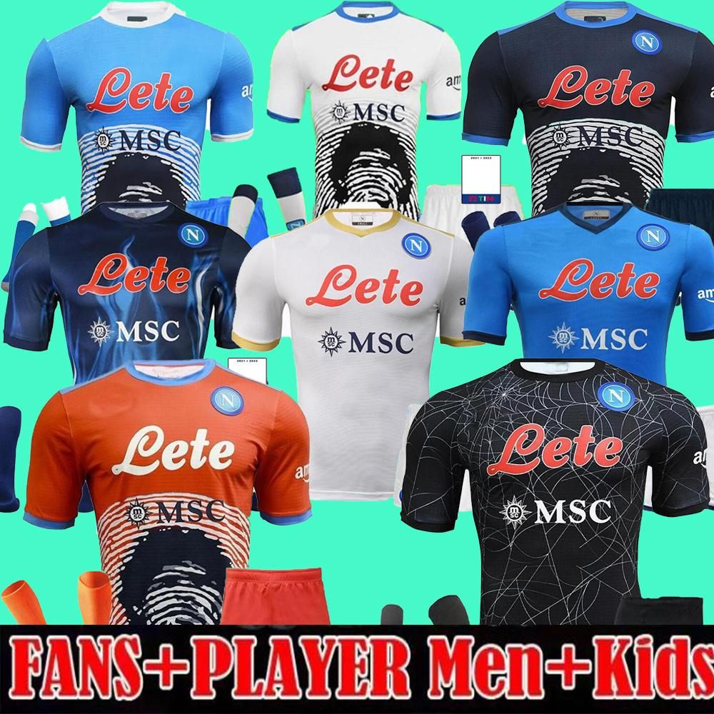 

Soccer jerseys Soccer Jerseys 2021 2022 Napoli Halloween Burlon MARADONA Maglietta da calciatore OSIMHEN INSIGNE SSC Naples MAGLIA MERTENS k, Kit3