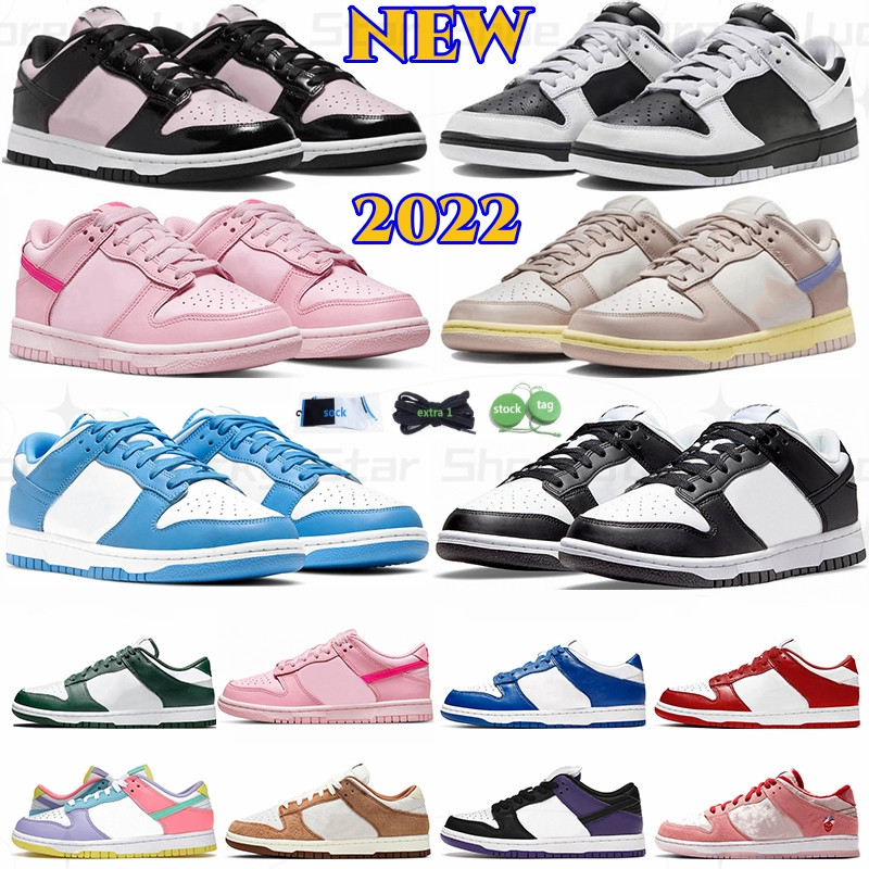 

NEW 2022 Casual Shoes Triple Pink Panda Designer men women low sneakers green apple sun club White Black UNC Green Grey Fog Syracuse mens trainers sports, 2022 new (8)