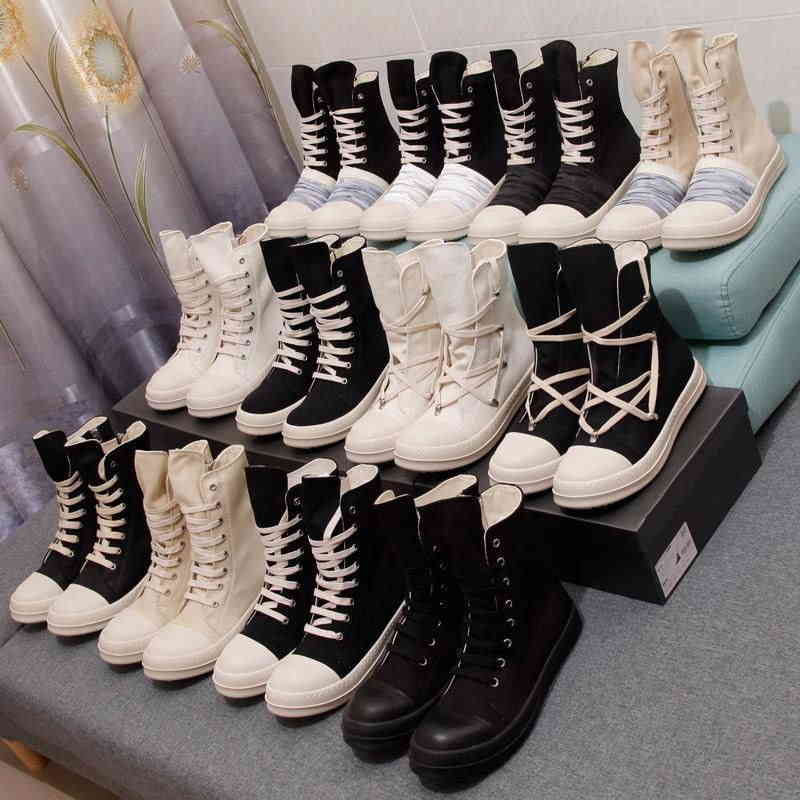 

Casual Shoes Designer Woman Rick Canvas Shoes Men Women High Top Owen Mens Trainers Sports Sneakers Size 35-47, Colour 14