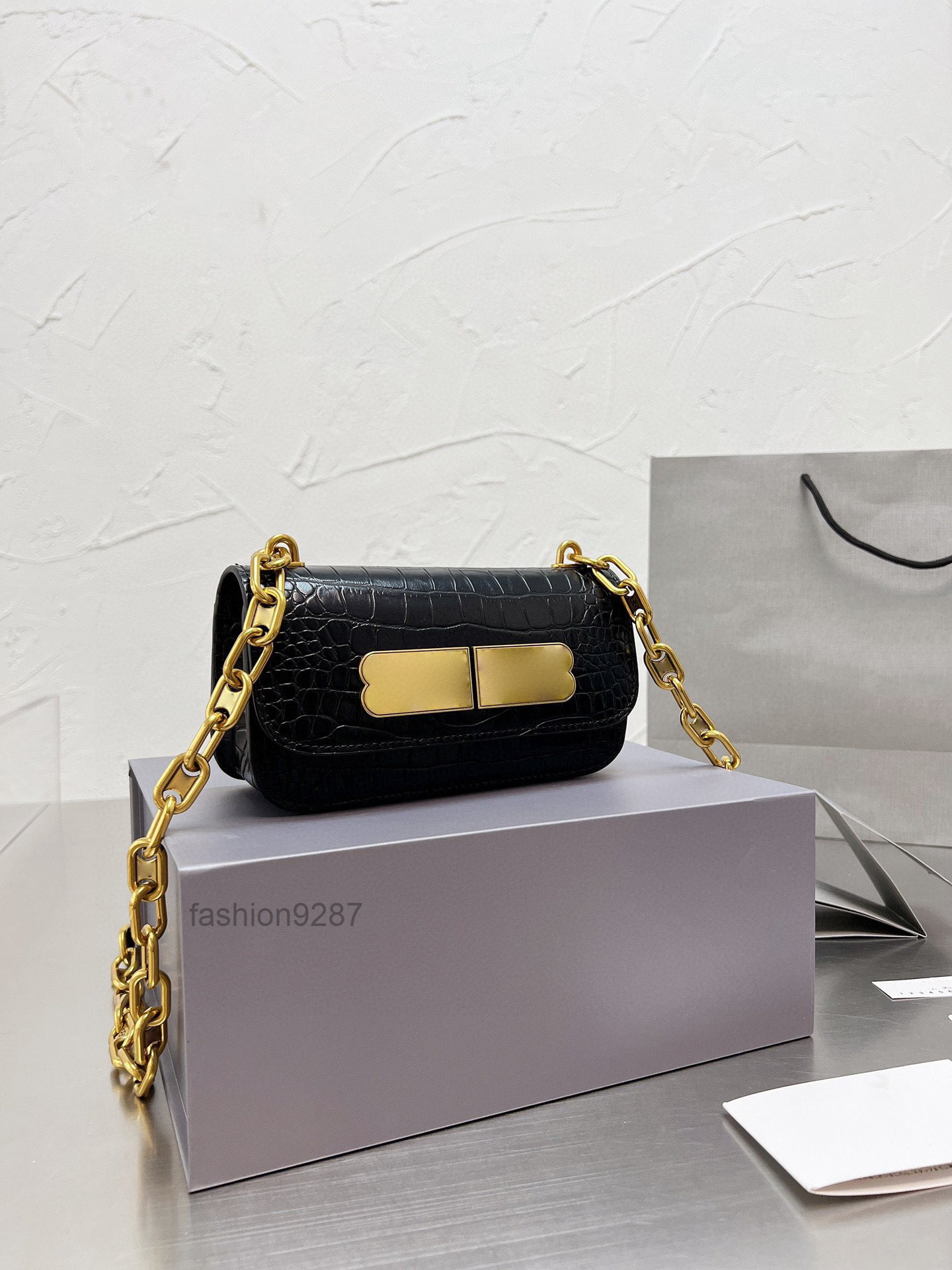 

designer bags Handbags Shoulder Half Moon Bag Lady Crossbody Purse Metallic Totes Hasp Plain Chain Letters Alligator Crocodile Wallet Women