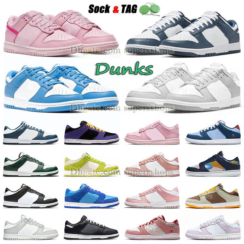 

2022 new low womens basdketball shoes triple pink lows panda valenrian blue unc fog grey champ world orange graffiti big size us 13 14 eur 47 48 sports sneakers, B08 36-45 safar mix