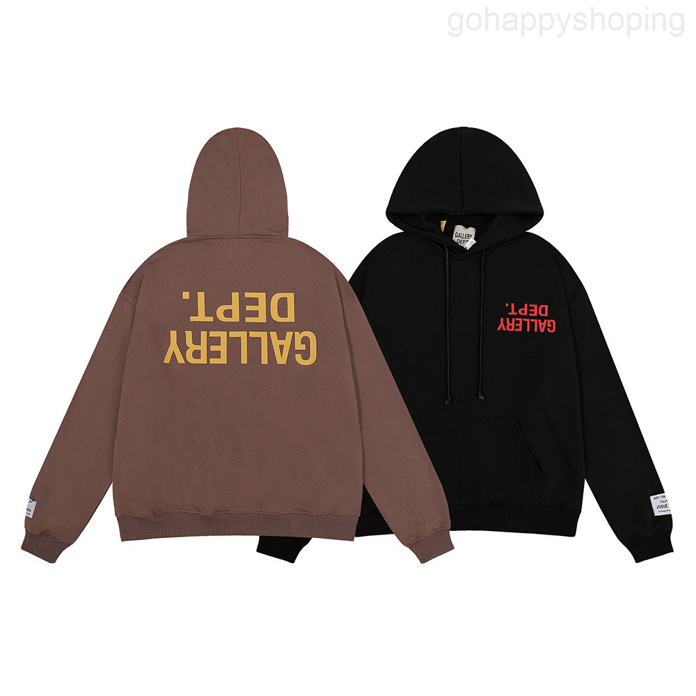 

Men's Hoodies galleryes Sweatshirts 2022 American fashion brand Gary dept inverted printed cotton men's and women's casual Hoodie