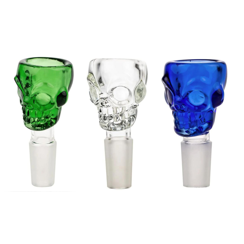 

Skull Themed Male Smoking Replacement Bowl For Glass Bong Water Pipe Dab Rigs