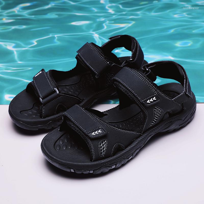 

Sandals Sandalia Masculina De Praia Mens Gladiator Summer Leather Sandal Shoe Men 39 S Sandalias Piel Hombre, Black