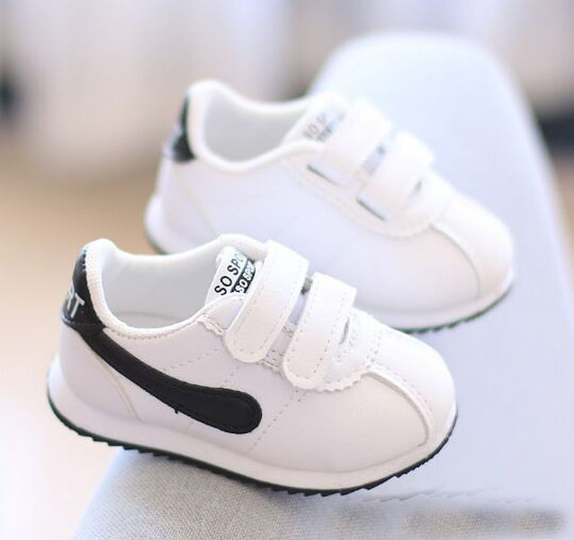 

First Walkers Boys sneakers baby 1 to 3 years old toddler Kids girl soft bottom small white shoes autumn board shoes toddlers, Red