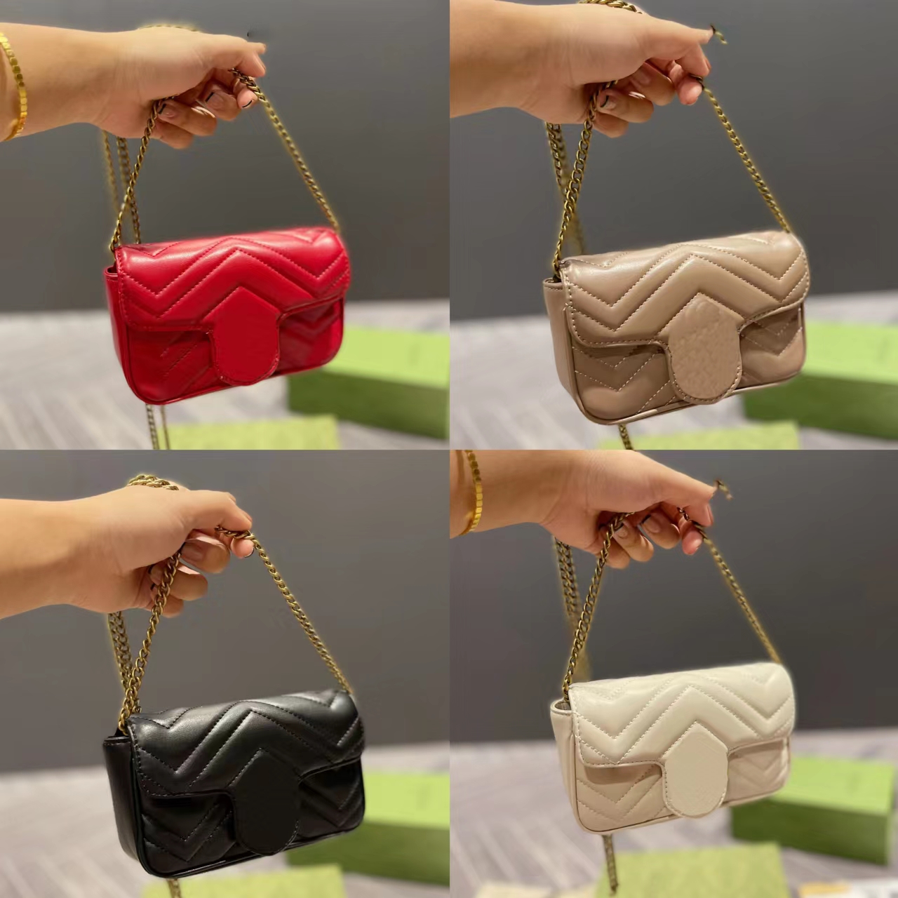 

New designer bag Luxury Women Shoulder Bags Handbag Leather Designer Crossbody Wallet Female Purses 2022high quality Solid color Buckle 16.5cm