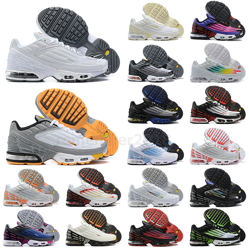 

TN Plus 3 Tuned Men Women run Shoes Radiant Red Laser Blue Triple Black All White Tiger Red Rainbow Traines Sports Sneakers R5, # 30