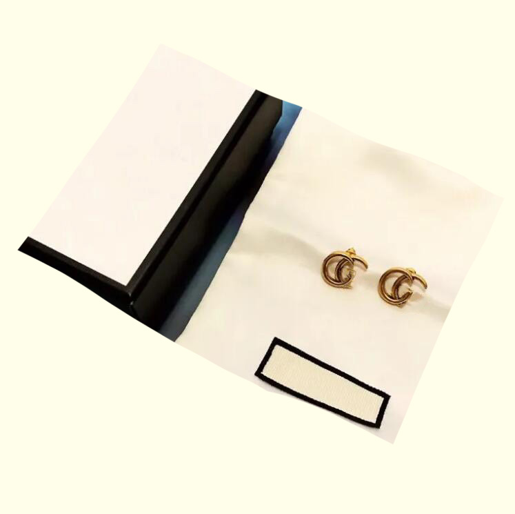 

Charm Stud earrings designer luxury orecchini aretes cjeweler for mens womens double Gletter Women's S925 silver Pin earrings with studs