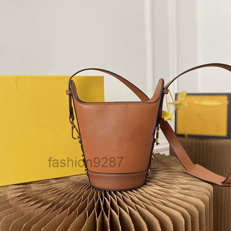 

designer bags Embossed Bucket Bag Classic Versatile Women's Shoulder Bag Quality Fashion Leather Handbags Messenger Crossbody, Khaki