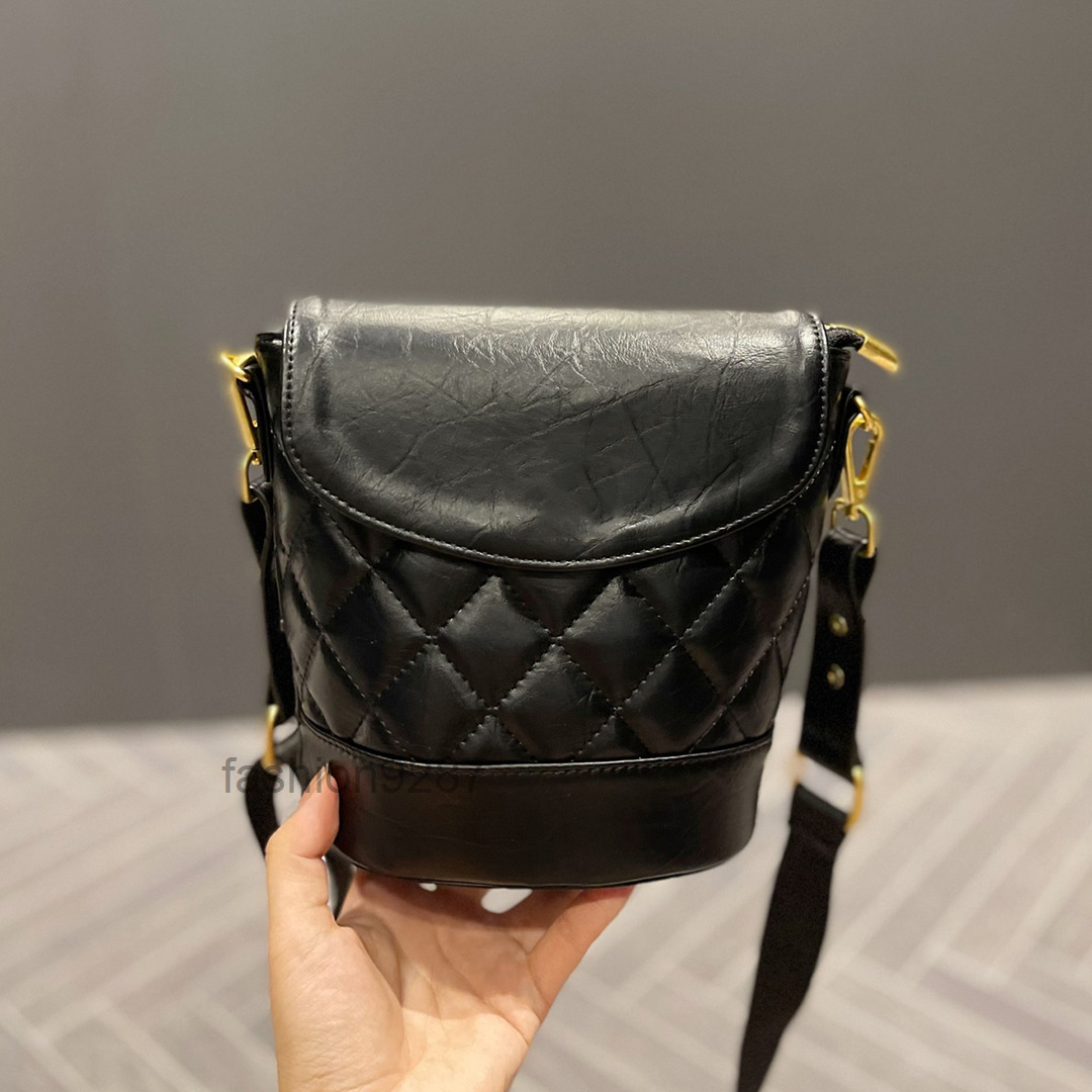 

designer bags Mini Classic Bucket Bags Handbags Quilted Flap Crossbody Cowhide Trendy Top Quality Genuine Leather Bag Diamond Lattice Cosmet