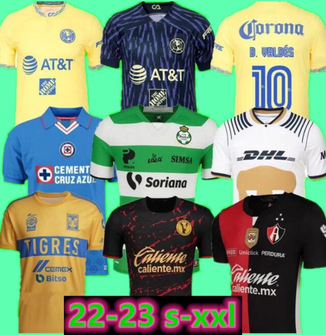 

22 23 Club America Soccer Jerseys 3XL liga MX 2022 2023 Club Tijuana Cruz Azul NAUL Tigres Camisas Atlas UNAM Football Shirt FIDALGO D.VALDES G.OCHOA HENRY F.VINAS men, Laguna home