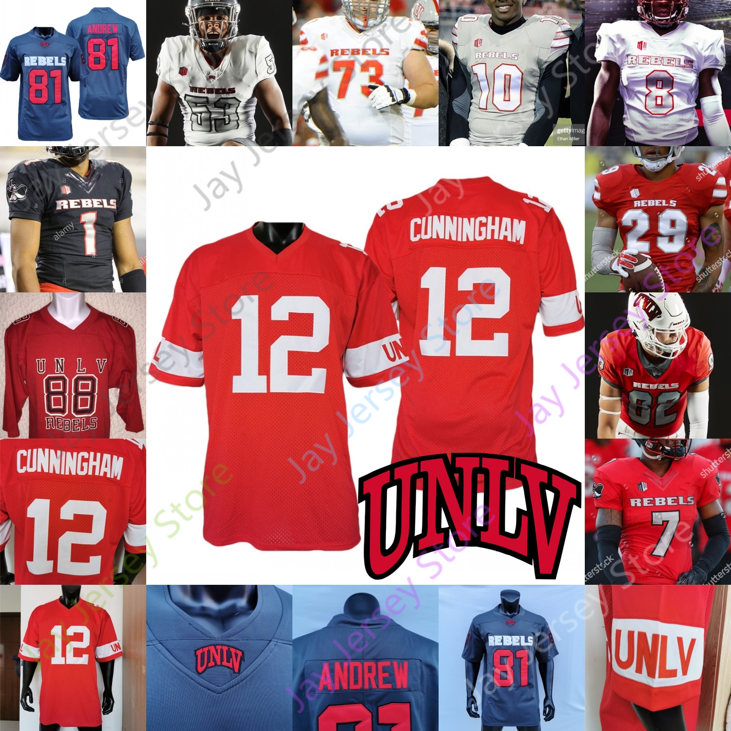 

Football Jerseys UNLV Rebels Football Jersey College D.JOHNSON Randall Cunningham Doug Brumfield Ricky White Aidan Robbins Friel Courtney Reese, Dark gary 2020