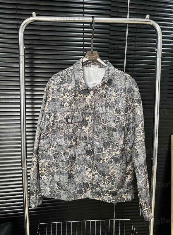 

Womens Jacket Luxury Designer Custom Fabric Denim Jackets Fashion Brand Autumn And Winter Lapel Buttons Jacket Women Clothing 0912