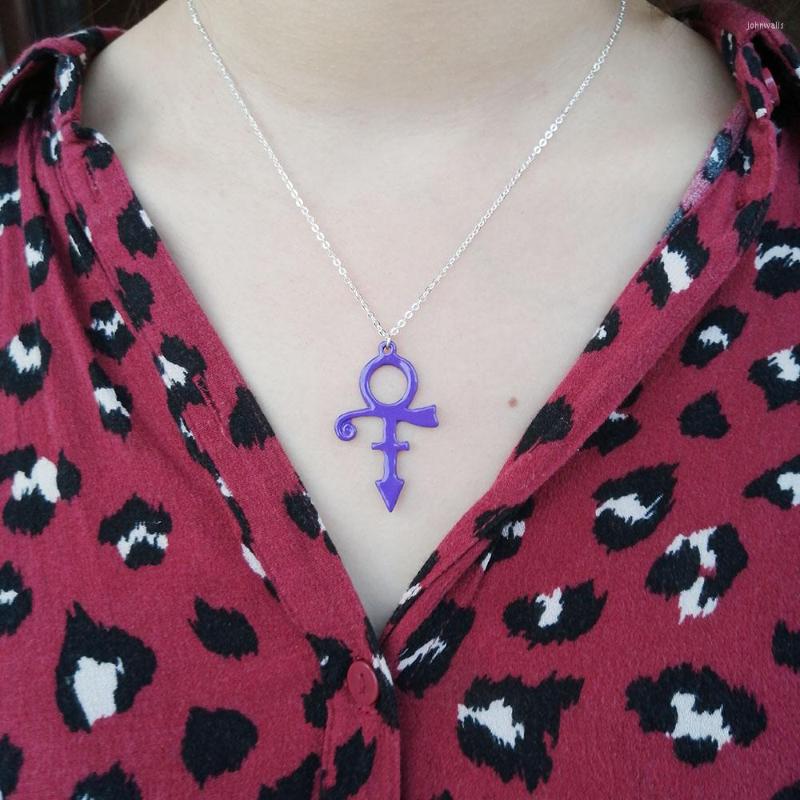 

Pendant Necklaces SanLan 10pcs PurplePRINCE SYMBOL NECKLACE Music Jewelry Gift