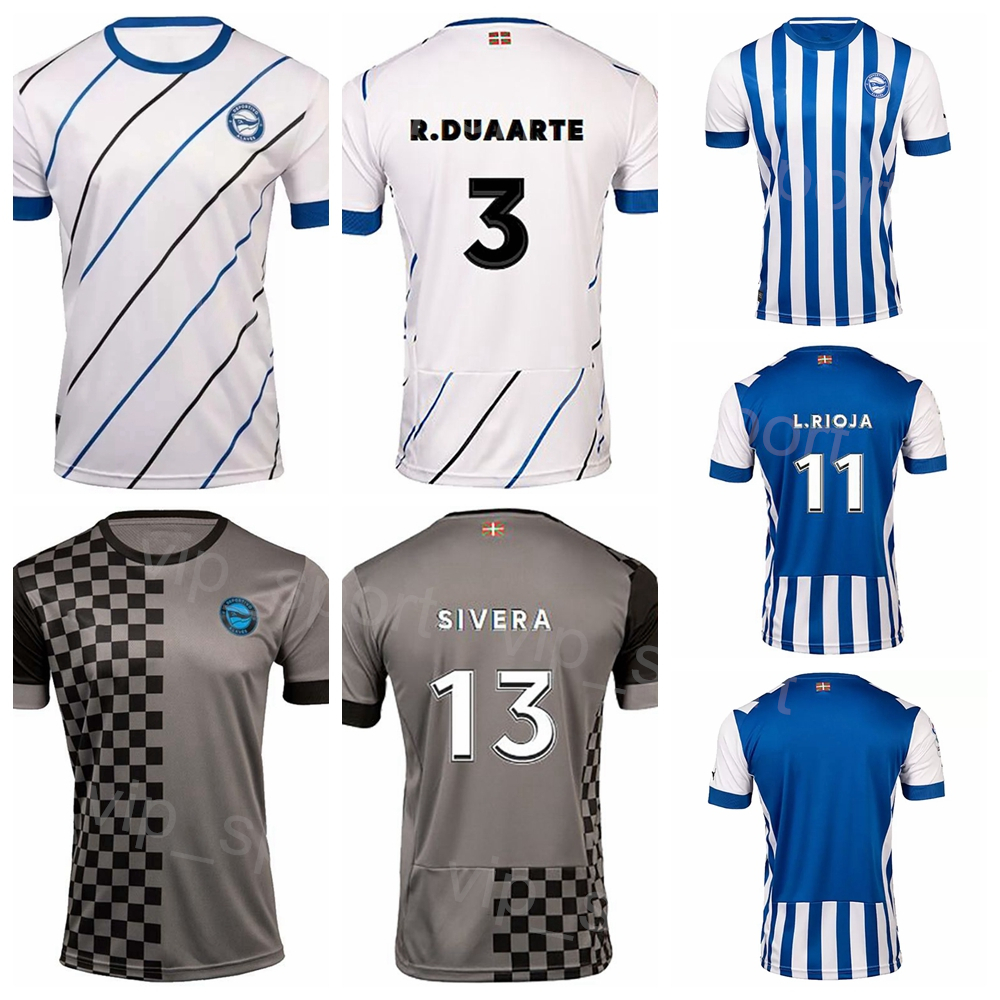 

FC Club Soccer Deportivo Alaves Jerseys DUARTE RIOJA ALKAIN DE LA FUENTE SYLLA ARROYO SEDLAR SIVERA TENAGLIA MARAS LOPEZ ABQAR Football Shirt Kits 2022 2023 Color, Grey