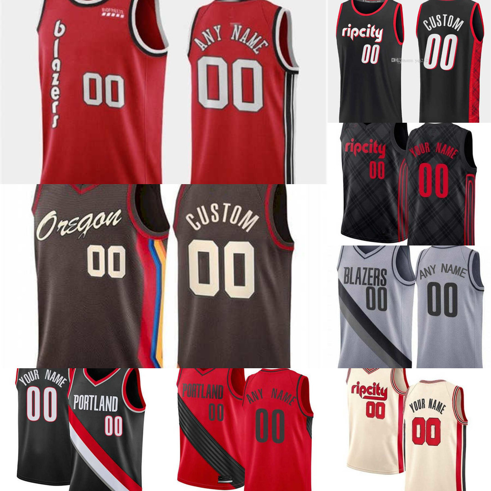 

Basketball Jerseys 75th Custom Men Womens Youth Portland''Trail Blazers''21 Keljin Blevins 4 Greg Brown III 9 Nassir ittle 35 Didi Louzada 6 Keon Johnson, Color