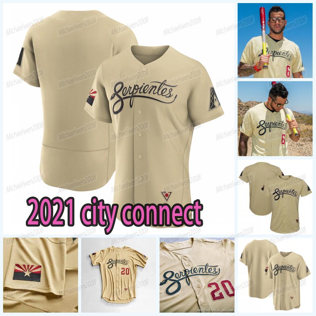 

College wear Arizona Nick Ahmed Diamondbacks 2021 City Connect Jersey Madison Bumgarner Ketel Marte Pavin Smith Josh Rojas Christian Walker, Women cool base