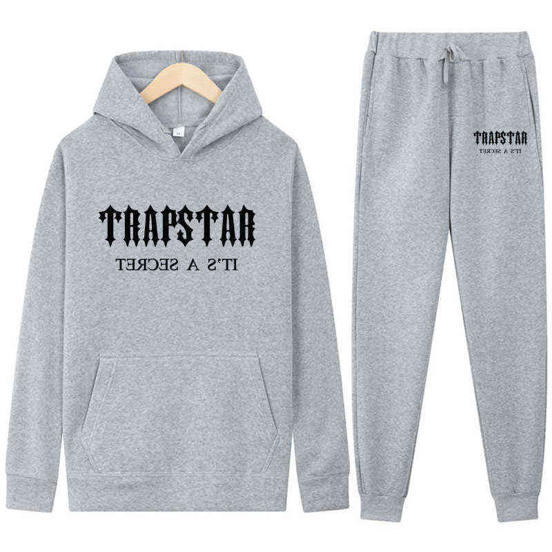 

Men's Tracksuits Winter TRAPSTAR Hoodie Sets Men Tracksuit Casual Hoodies SweatshirtSweatpants Piece Set Male Pullover Streetwear Clothes G220923, 030-14