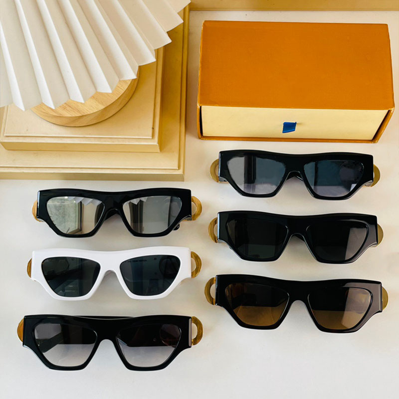 

sunglasses Links Cat Eye Fashion designer Z1661 women metallic letter Link signature simple Flowers temples glasses beach top quality classic with logo lenses