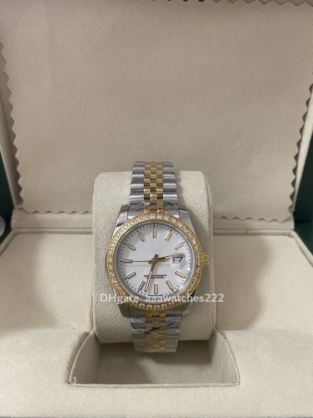 

U1 Diamond Woman Watch 36MM Automatic Mechanical Stainless steel Style Classic 126285 Rol Wristwatches solid Clasp Mens Movement Watches gold and silver reloj lujo, Carton