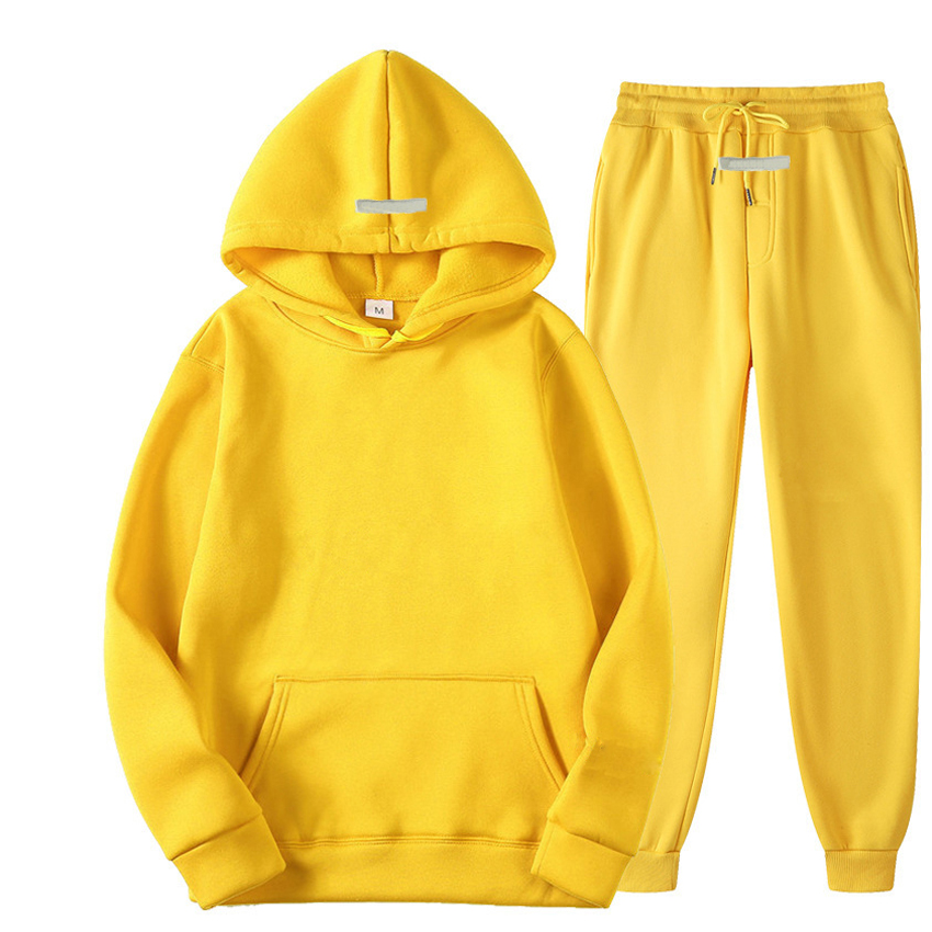 

Brand Tracksuit Fashion Men Sportswear hoodies casual basketball sportswear hooded sweatshirts couples suits pullover jogger suit, Black 1
