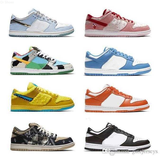 

2021 Authentic SB dunks shoes UNC University Blue Chunky Syracuse Low Travis Scotts Bears StrangeLove Kentucky Men Women Outdoor Sports shoe