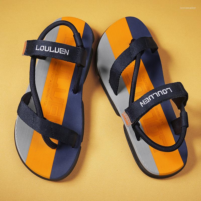 

Sandals Summer 2022 Beach Man Comfortable Flats Men Fashion Slippers Mens Casual Shoes, Black