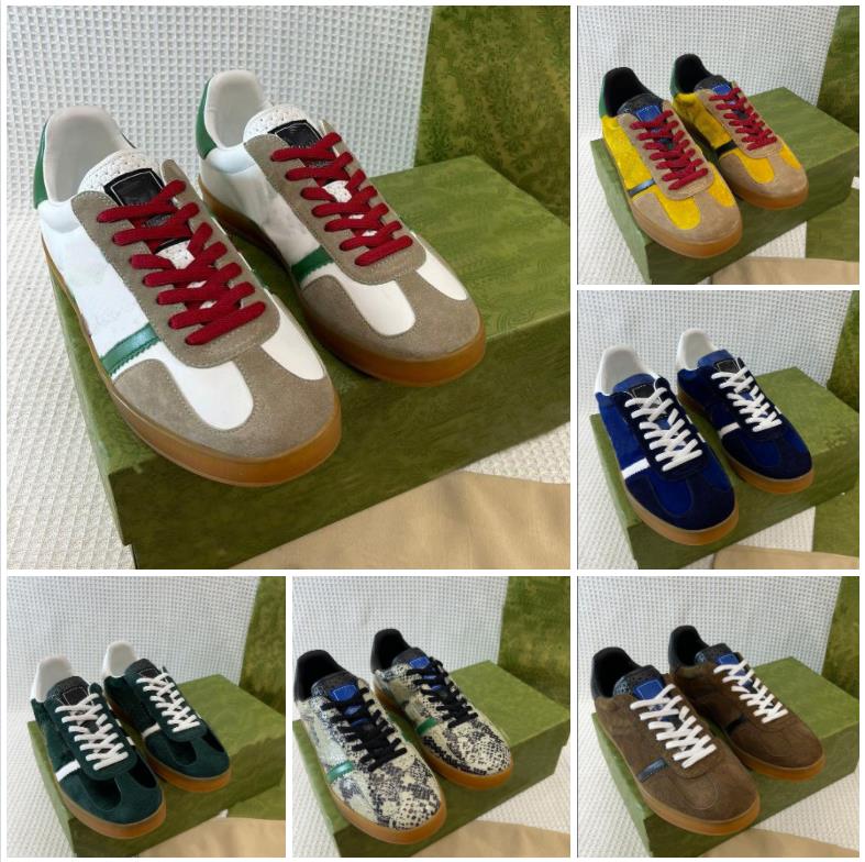 

top quality Casual Shoes Designer Canvas Men Women Sports Sneakers Black Red Patchwork Collaboration Suede Leather Vintage, Color 7