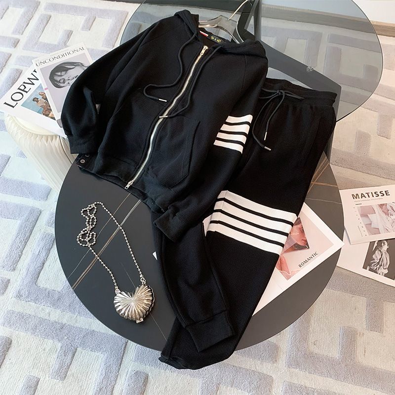

Mens womens autumn winter sport tracksuits Stripe track suit coats man designers jackets suits pants sweatshirts sportswear