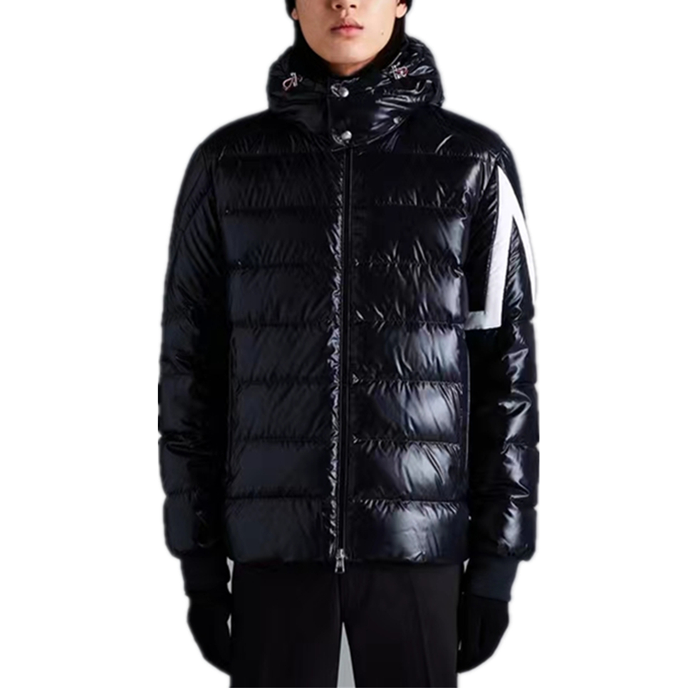 

Mens down jacket parkas clothes padded black jackets quality coats outdoor keep warm Unisex outerwear cold protection armband decoration plus size 2XL 3XL sssssss, V18-black