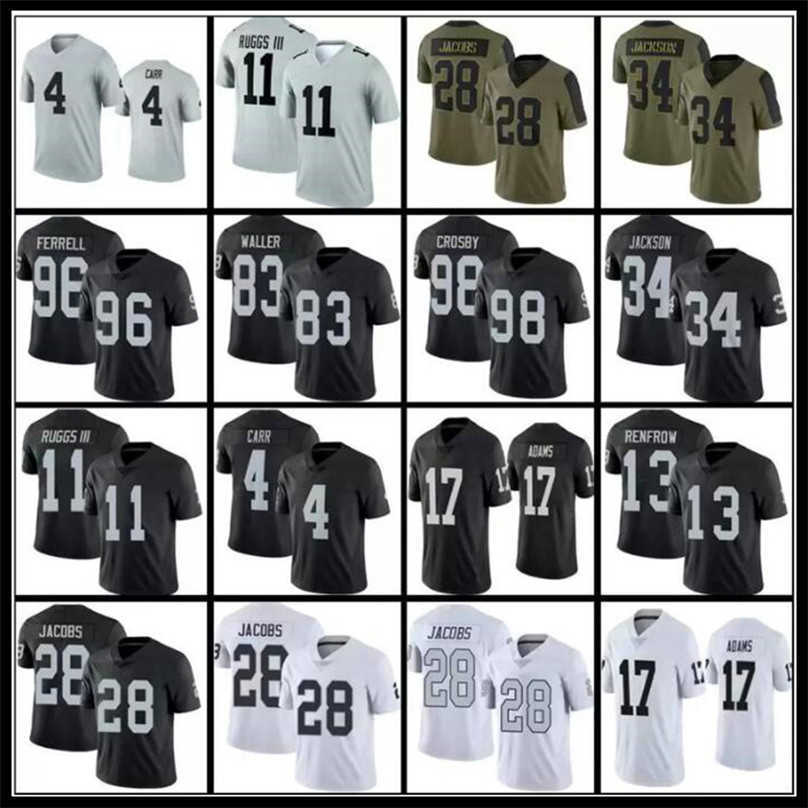 

Custom Las Vegas''Raiders''17 Davante Adams Jersey Derek Carr Maxx Crosby Hunter Renfrow Josh Jacobs Darren Waller new Football Jerseys Josh, As photo