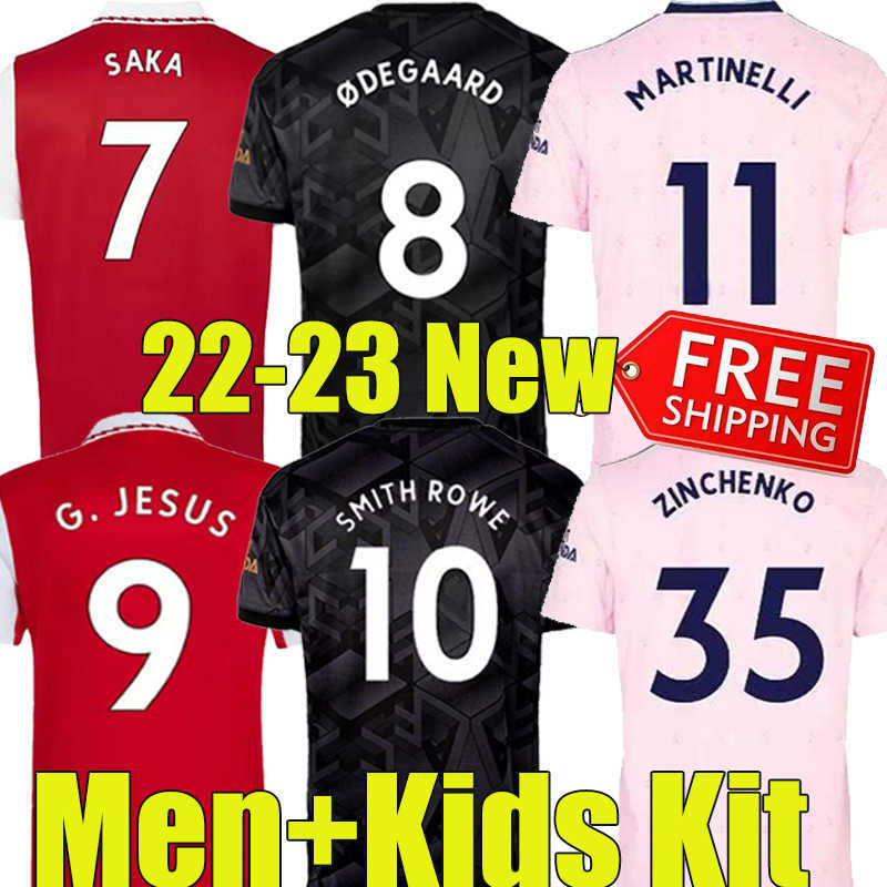 

22/23 SMITH ROWE G.JESUS SAKA soccer jerseys ODEGAARD ZINCHENKO MARTINELLI TIERNEY ArSen 2022 2023 football tops shirt TOMIYASU NKETIAH, 22-23 third
