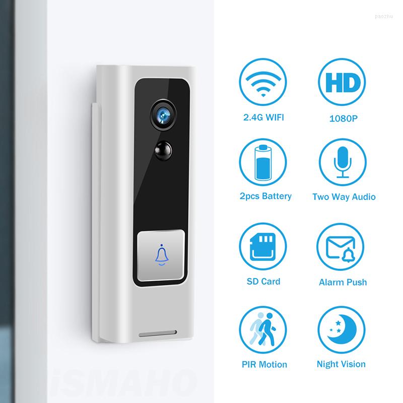 

Doorbells HD 1080P Camera Video Doorbell 2.4GWiFi APP Voice Real Time Security IP Welcome Ringtone Motion Detection Night Vision