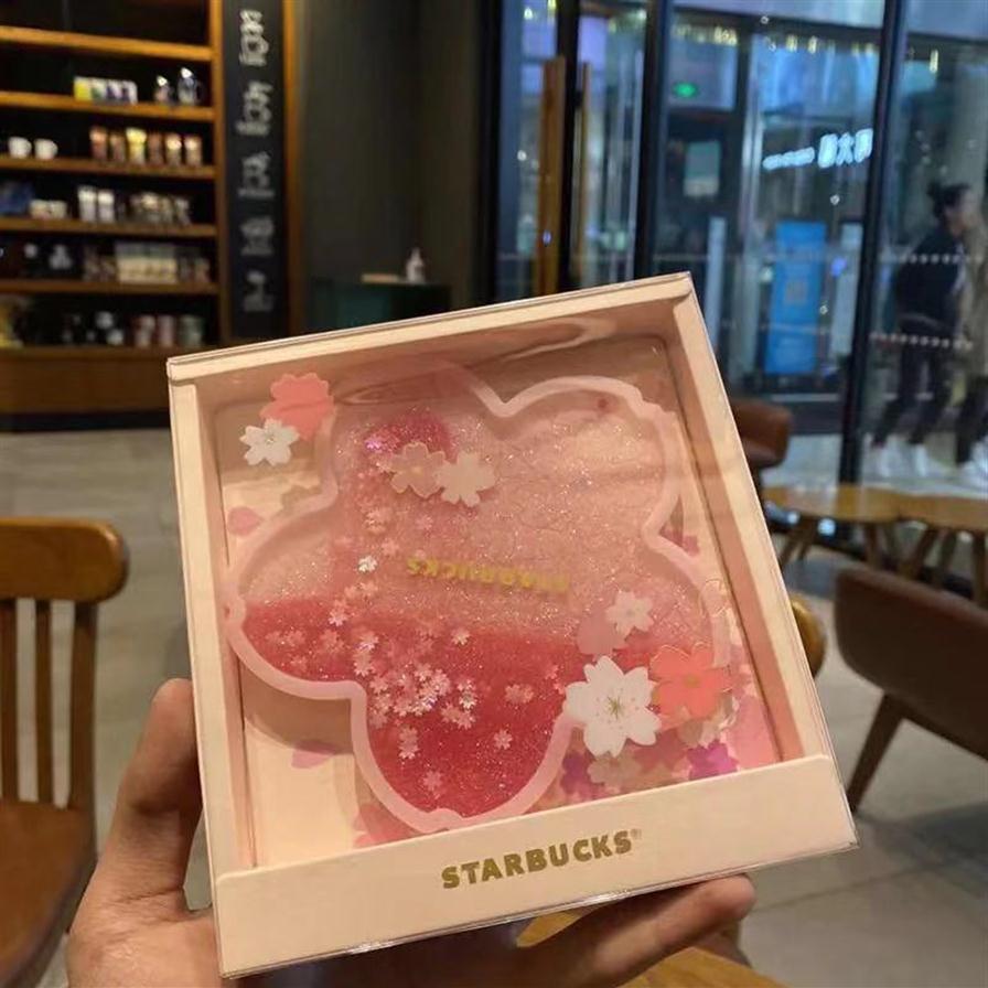 

Starbucks Sakura Mats & Pads Underwater World Quicksand Coaster Thermal Insulation Anti-slip Silicone Water Cup Coffee Mat243S