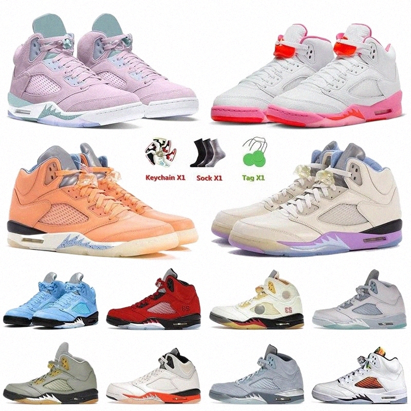 

Basketball Shoes 5 5s Mens Pinksicle DJ Khaled x The Bests Men Women Easter Hare Raging Bull Stealth Trainers Sports Sneakers, C37 bluebird 40-47