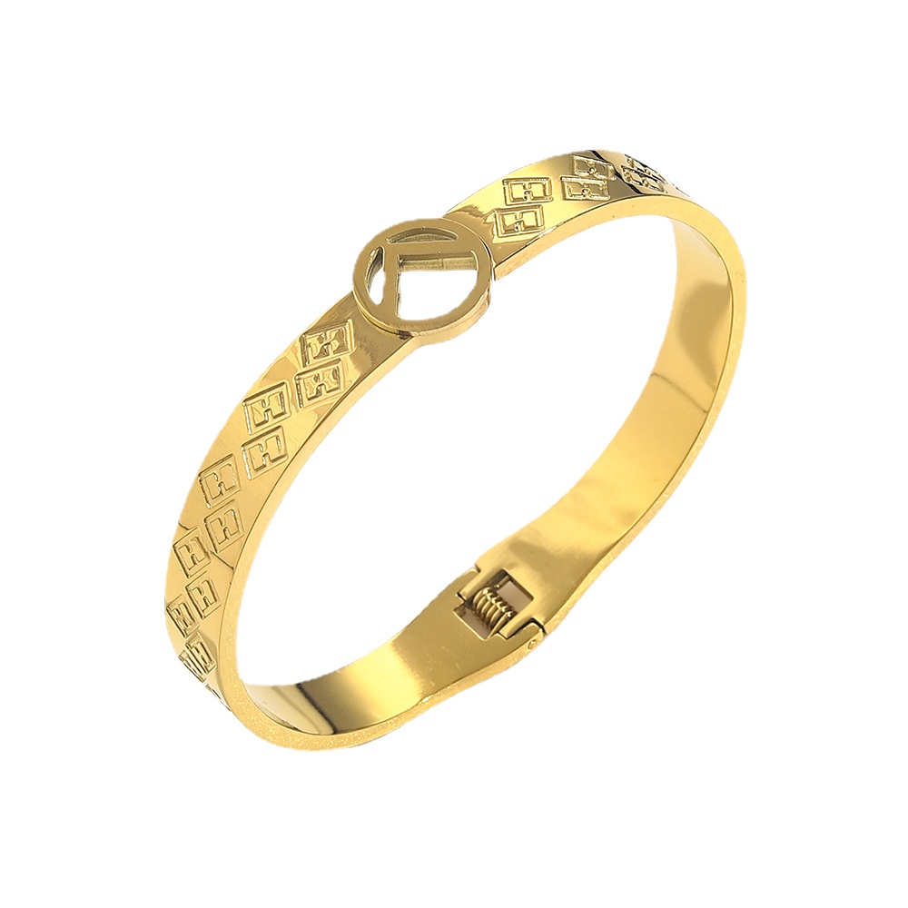 

Luxury Designer Fashionable Bracelets Women Bangle Jewelry 18K Gold Plated Stainless steel Wedding Lovers Gift Bangles Wholesale