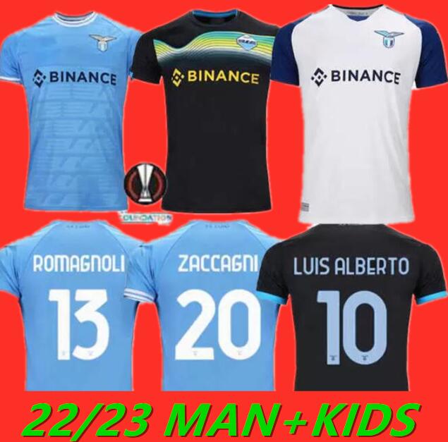 

22 23 Lazio soccer jersey 2022 2023 Lazio anniversary football shirt PEDRO Black LUIS ALBERTO IMMOBILE SERGEJ Men Kids kits maillot maglia da calcio 604, Kids size