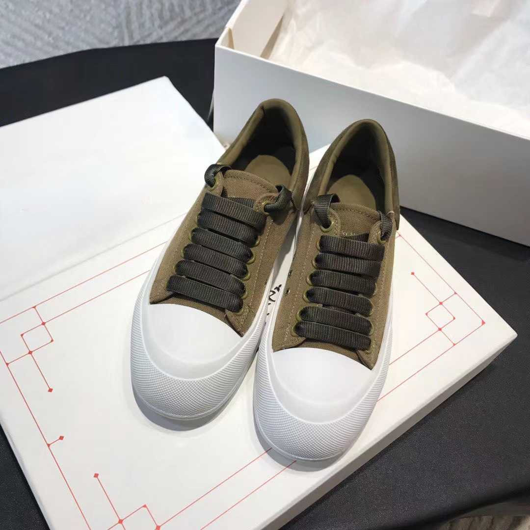 

Luxury brand canvas shoes high-quality thick-soled heightened men's and women's breathable casual small white shoelace box