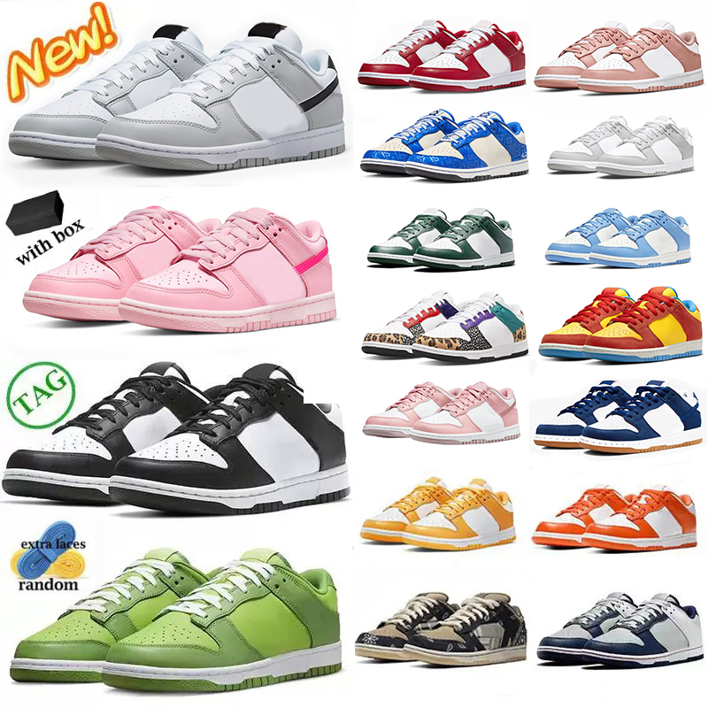 

With box Casual Shoes Mens Panda Shoe Gray Fog Syracuse Coast Jackie Robinson Gym red Safari Mix Triple Pink Eater Candy Women dunks Trainers Sneakers size 36-47, 27