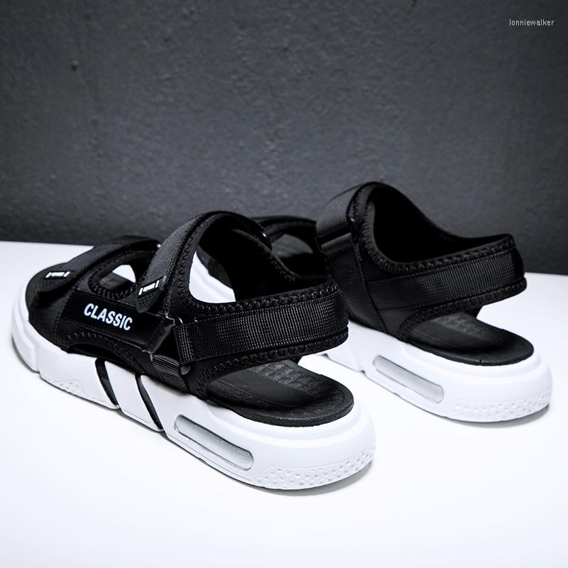 

Sandals Sandalias Hombre Vietnam Men Gladiator Summer Mens Big Samool Shoes Hollow Breathable Beach Sandalia Masculina Sandal, Black