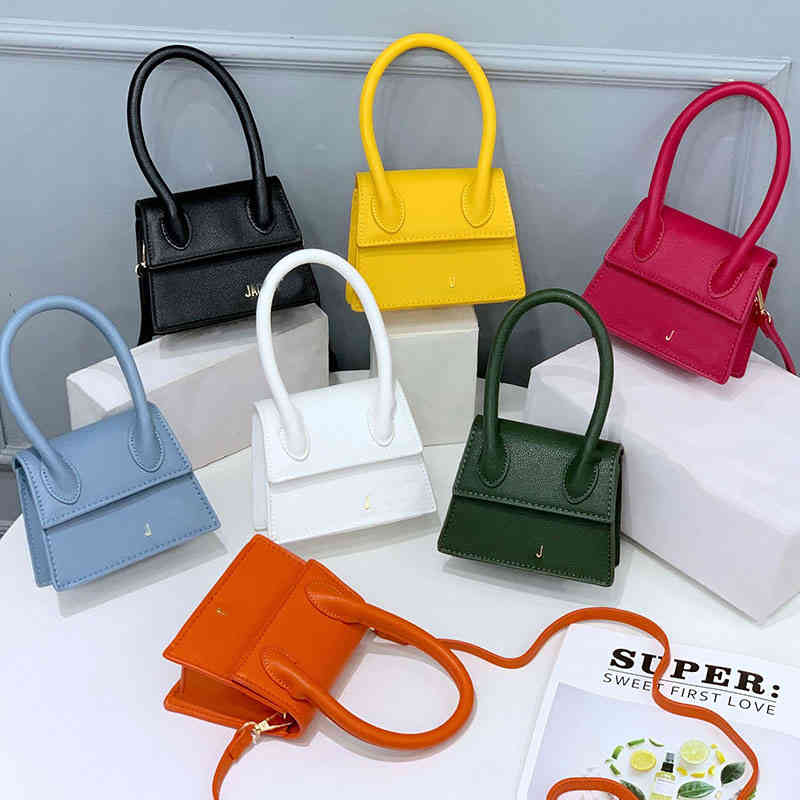 

J Shoulder Bags handBags Flip Mini Square crossbody Bag Women's Versatile HandBag Messenger Women's Bag Fashion Single Shoulder Palm Print purse 220909, Rose pink