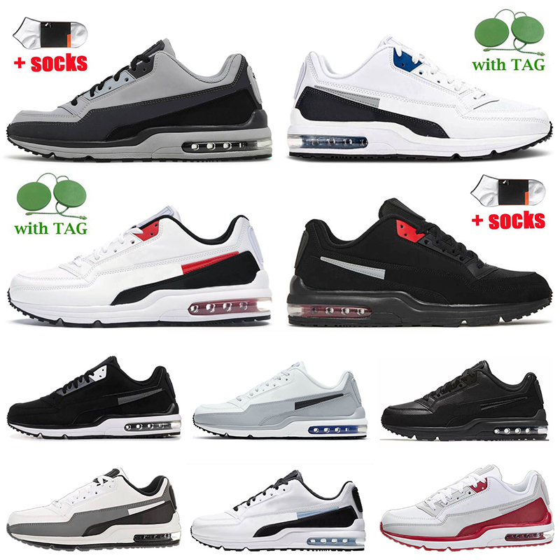 

Mens Trainers MX LTD 3 Running Shoes Triple Black Light Smoke Grey White Blue University Red Outdoor Jogging Sport Sneakers, Black 40-45