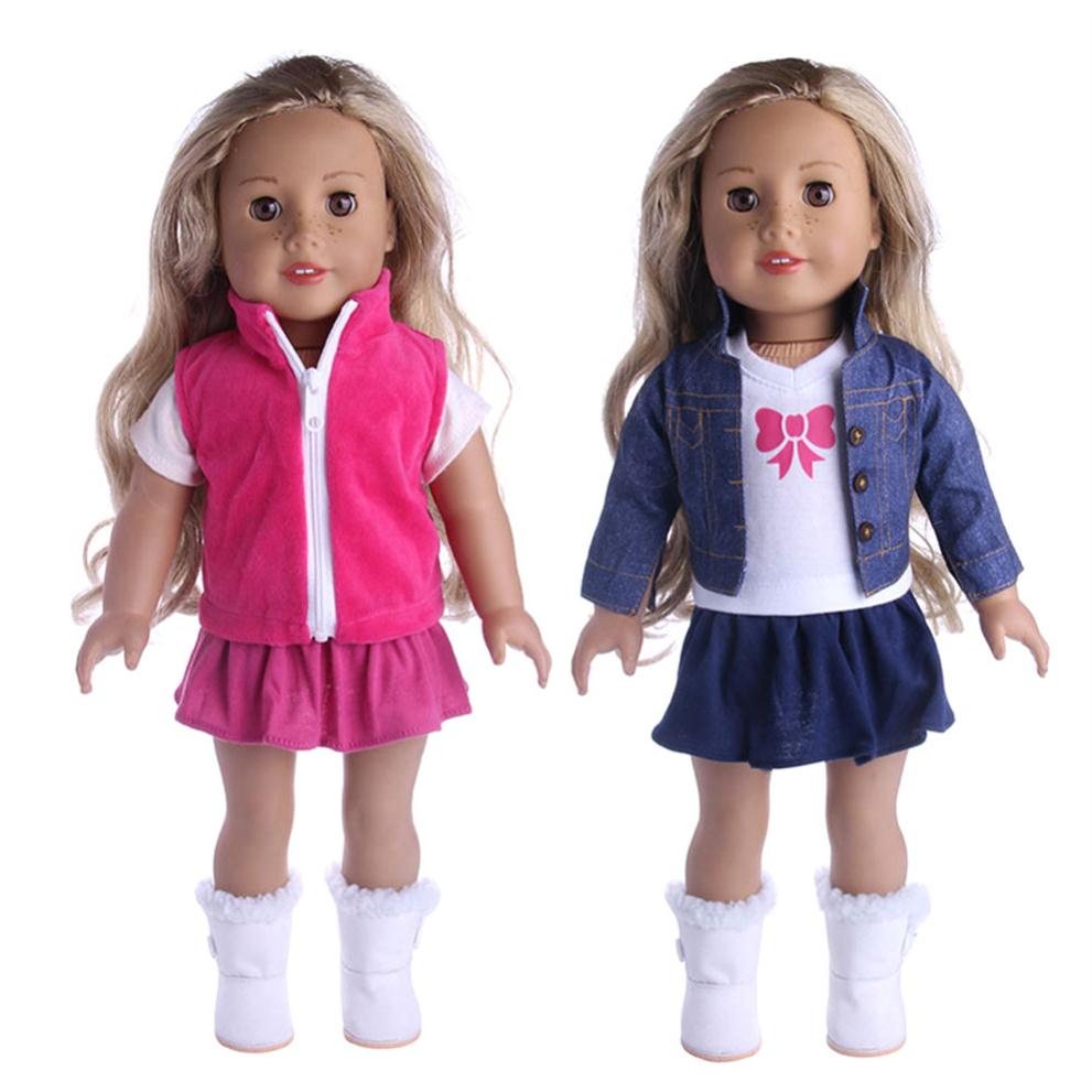 

New Clothes Dress Outfits Pajamas for 18 inch American Girl Doll Cowboy Suit Our Generation Accessories Whole327C