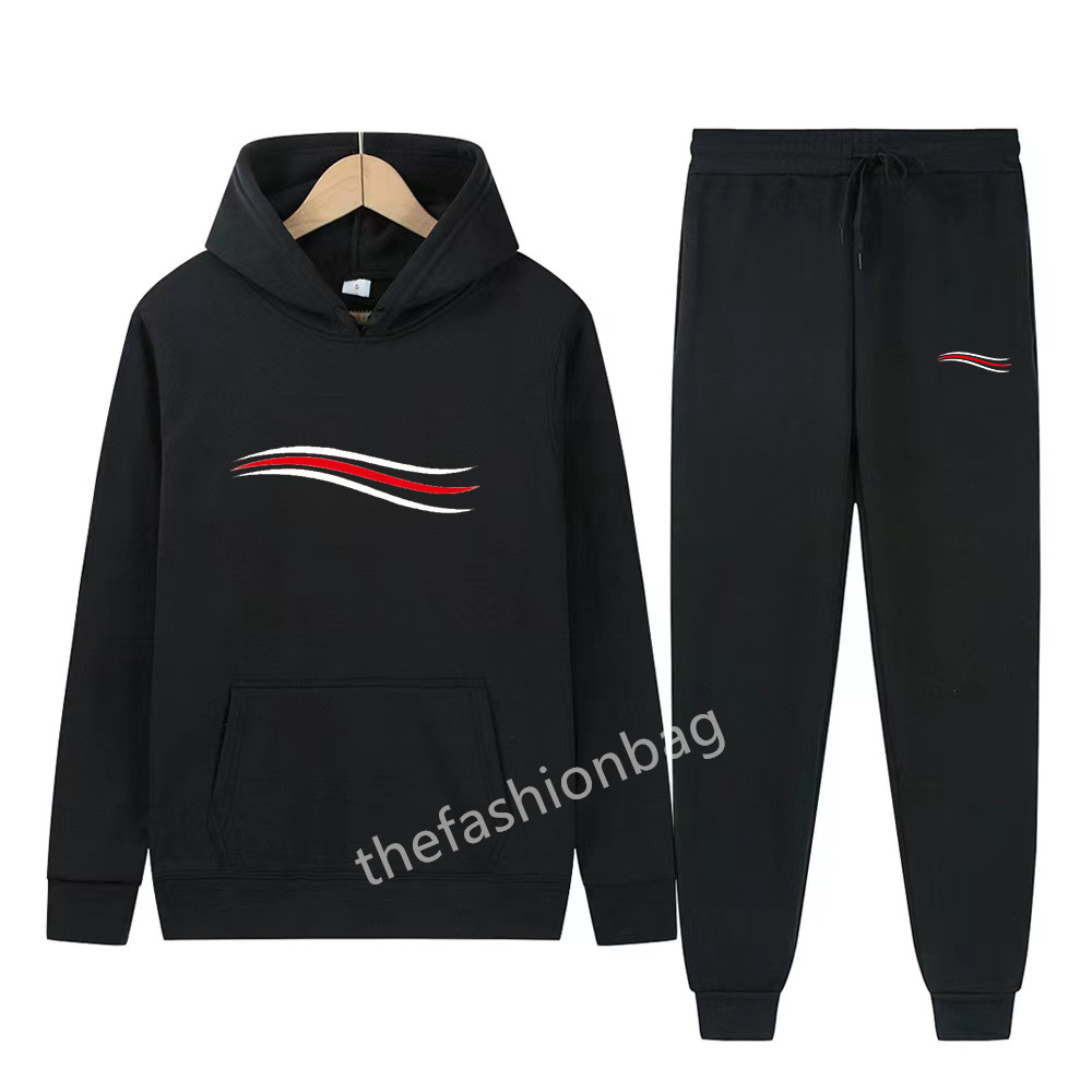 

Men's Set Designer Tracksuits Suit Tide Letters Print High Street Loose Hoodies and Sweatpants Sets Casual Sports Suits S-4XL, 10