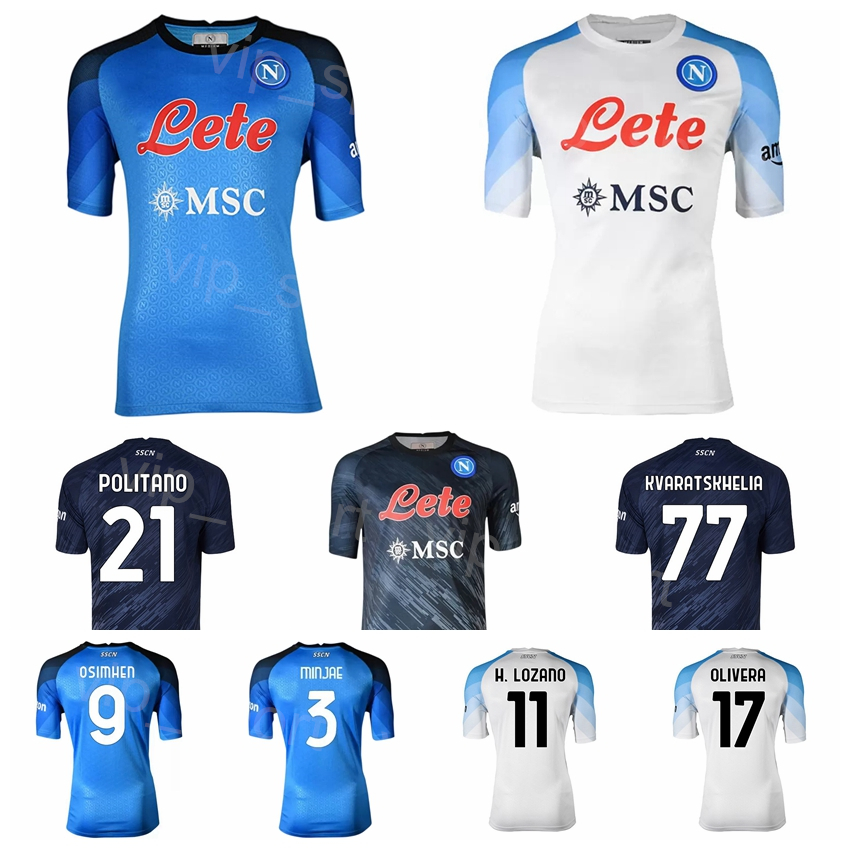 

SSC Napoli Soccer 9 Victor Osimhen Jerseys 68 Stanislav Lobotka 33 Adam Ounas 21 Politano 20 Piotr Zielinski 77 Khvicha Kvaratskhelia Football Shirt Kits 2022 2023, Blue