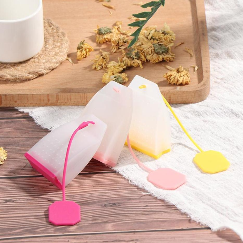 

1Pcs Bag Style Silicone Tea Infusers Tea Strainers Herbal Spice Infuser Filters Scented Kitchen Coffee Tea Tools GB0909