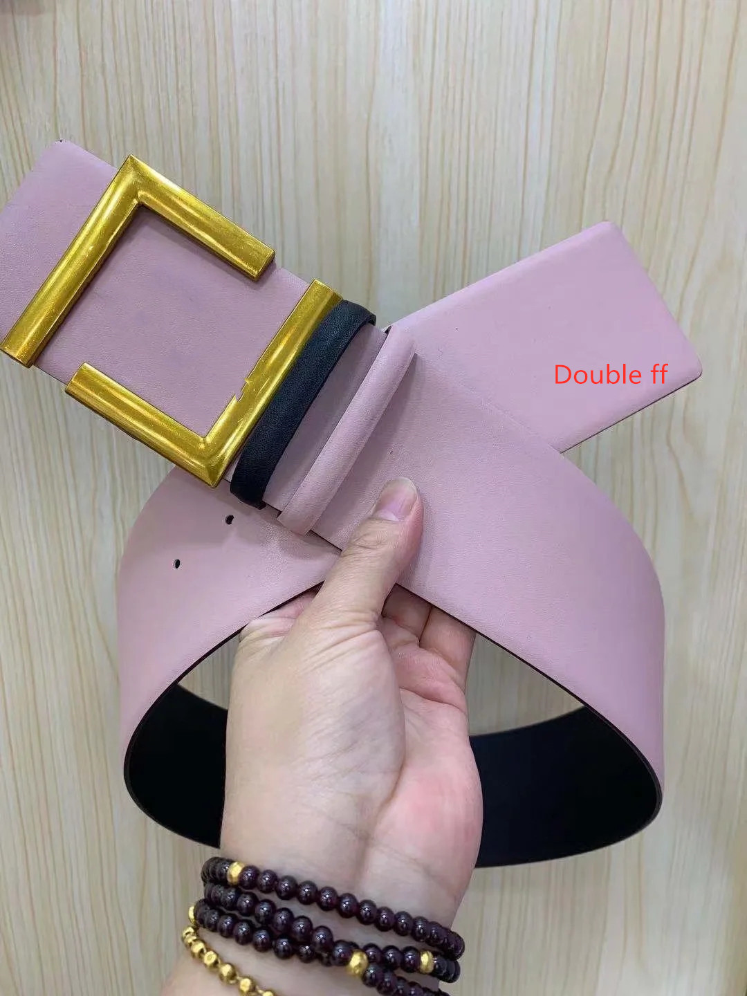 

Designer Belts Women Leather Belt Fashion Width 7CM Big Double Fbuckle Luxury Belt Highly Quality, Multi